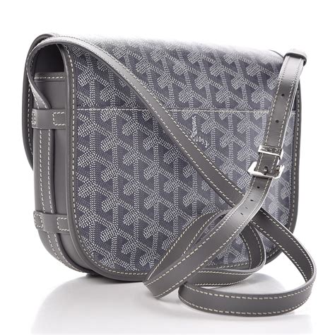 GOYARD Goyardine Belvedere II PM Messenger Bag Gray